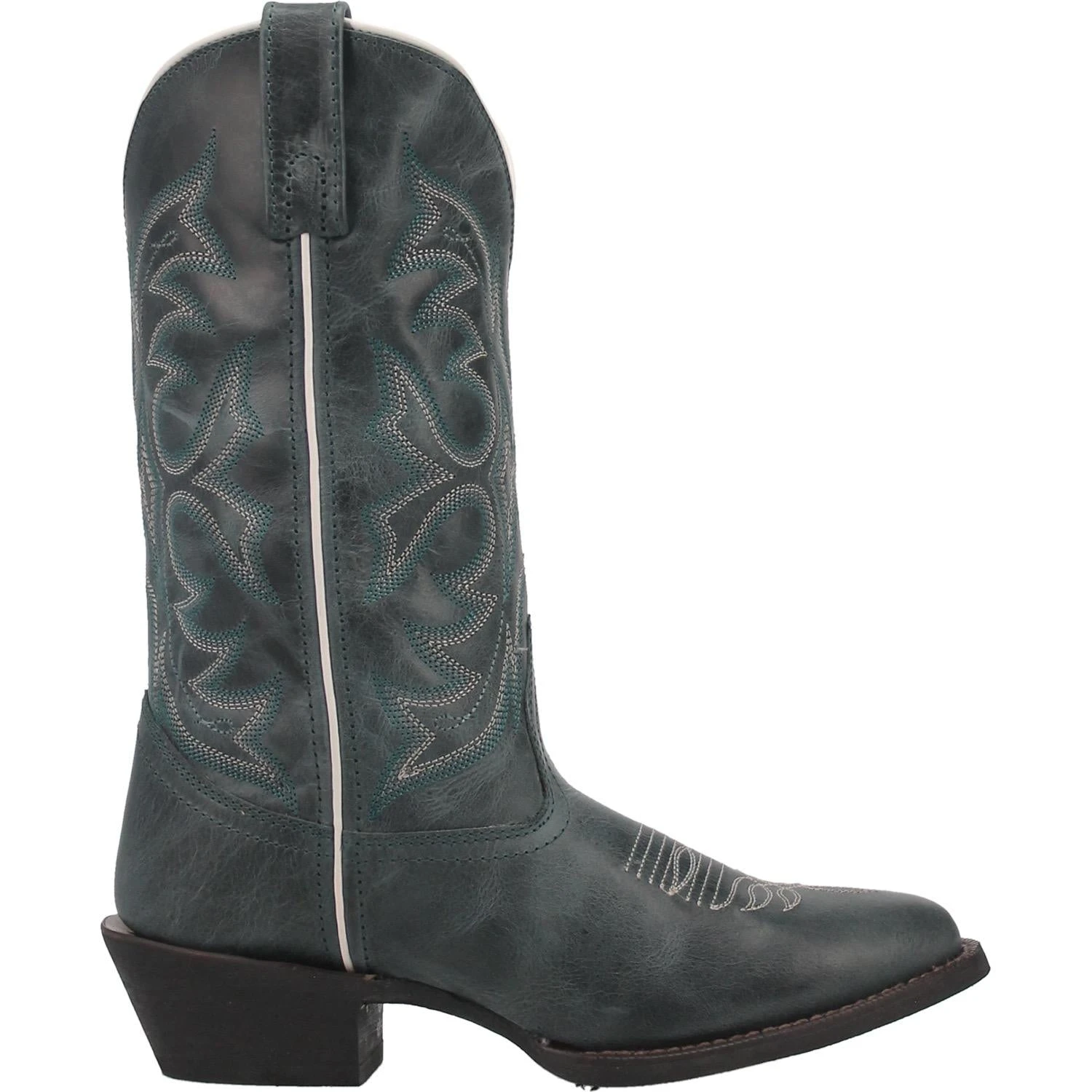 Laredo Ladies Billie Turquoise Round Toe Pull On Western Boots 51107 - Image 3