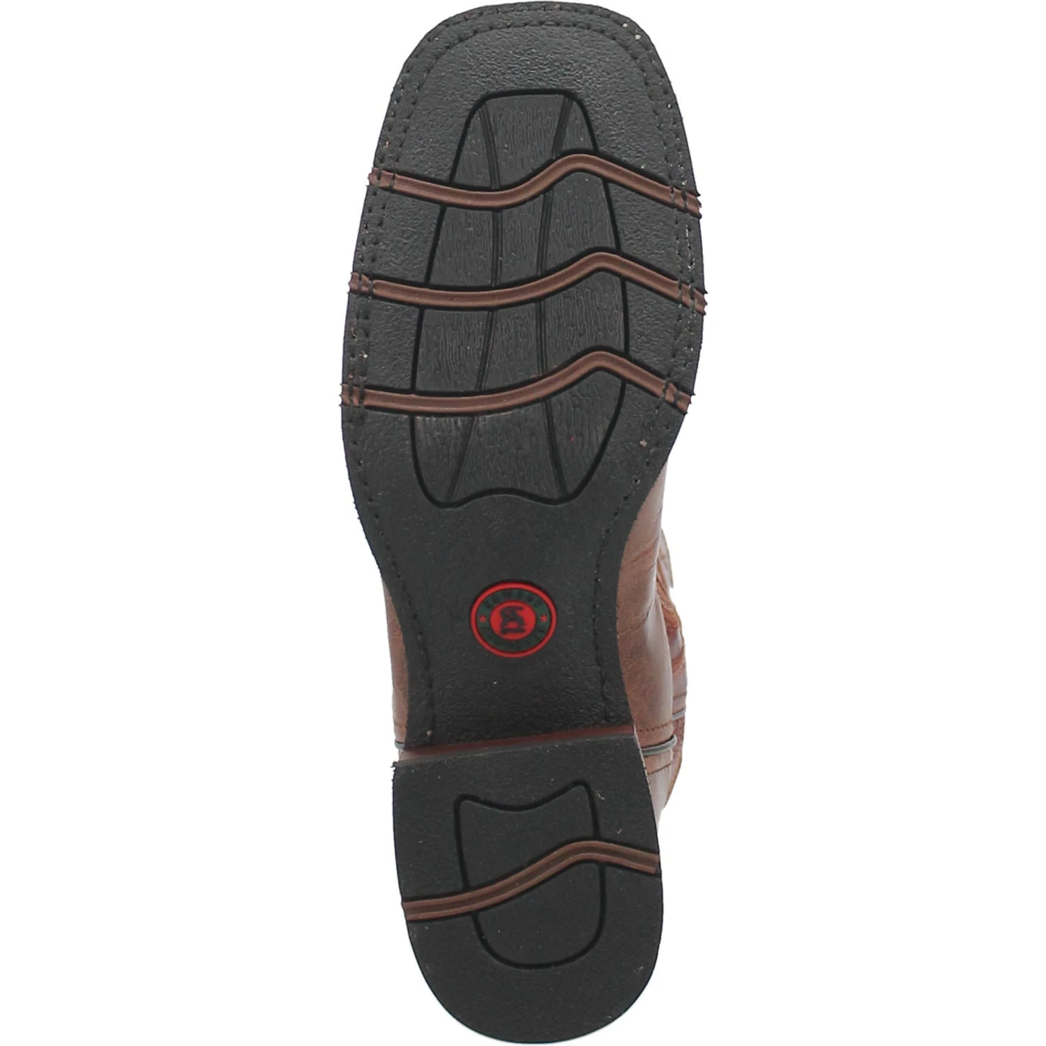 Laredo Men's Ross Red And Brown Square Toe Boots 7945 - Image 3