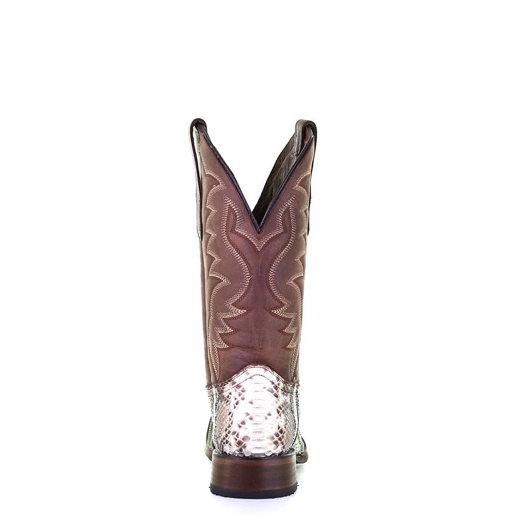 Circle G By Corral Men's Python And Brown Square Toe Boots L5740 - Image 5