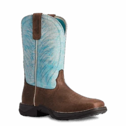 Ariat Ladies Anthem 2.0 Crackled Mahogany & Ombre Blue Boots 10038331