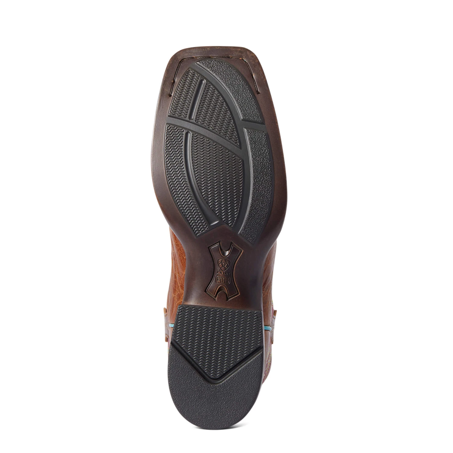 Ariat Ladies Primera Dark Tan & Pomegranate StretchFit Boots 10038461 - Image 7