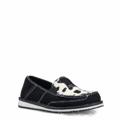Ariat® Ladies Cruiser Suede Black & White Hair On Shoes 10042529