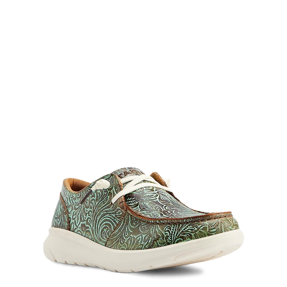 Ariat® Ladies Hilo Vintage Floral Emboss Turquoise Shoes 10044588