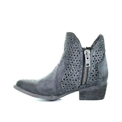 Circle G By Corral Ladies Grey Cutout Shortie Boots Q5059 - Image 3