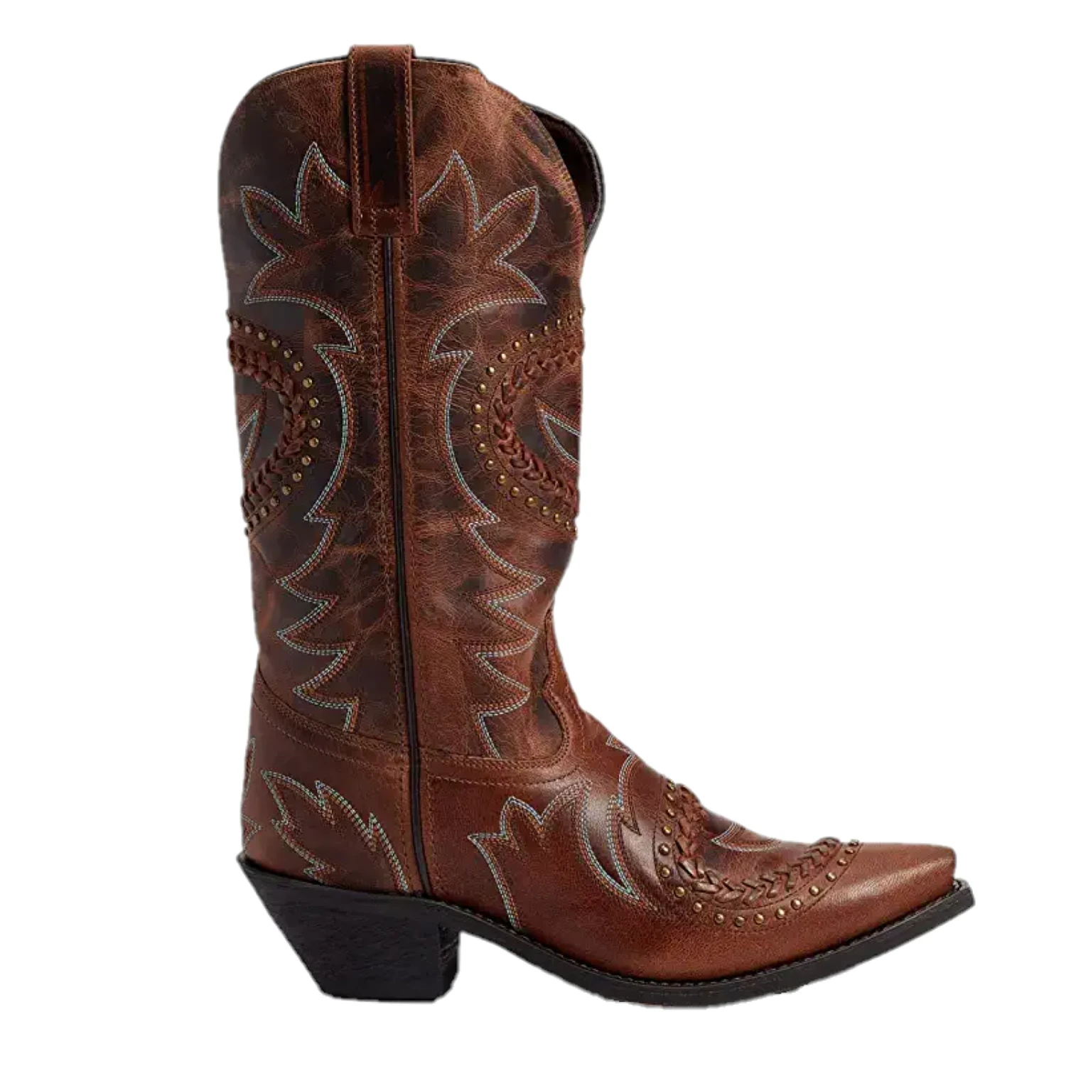 Laredo® Ladies Tan Twistz Studded Brown Snip Toe Boots52390 - Image 3