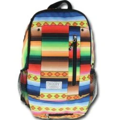 Hooey Rockstar Black & Serape Print Backpack Bag BP022SP