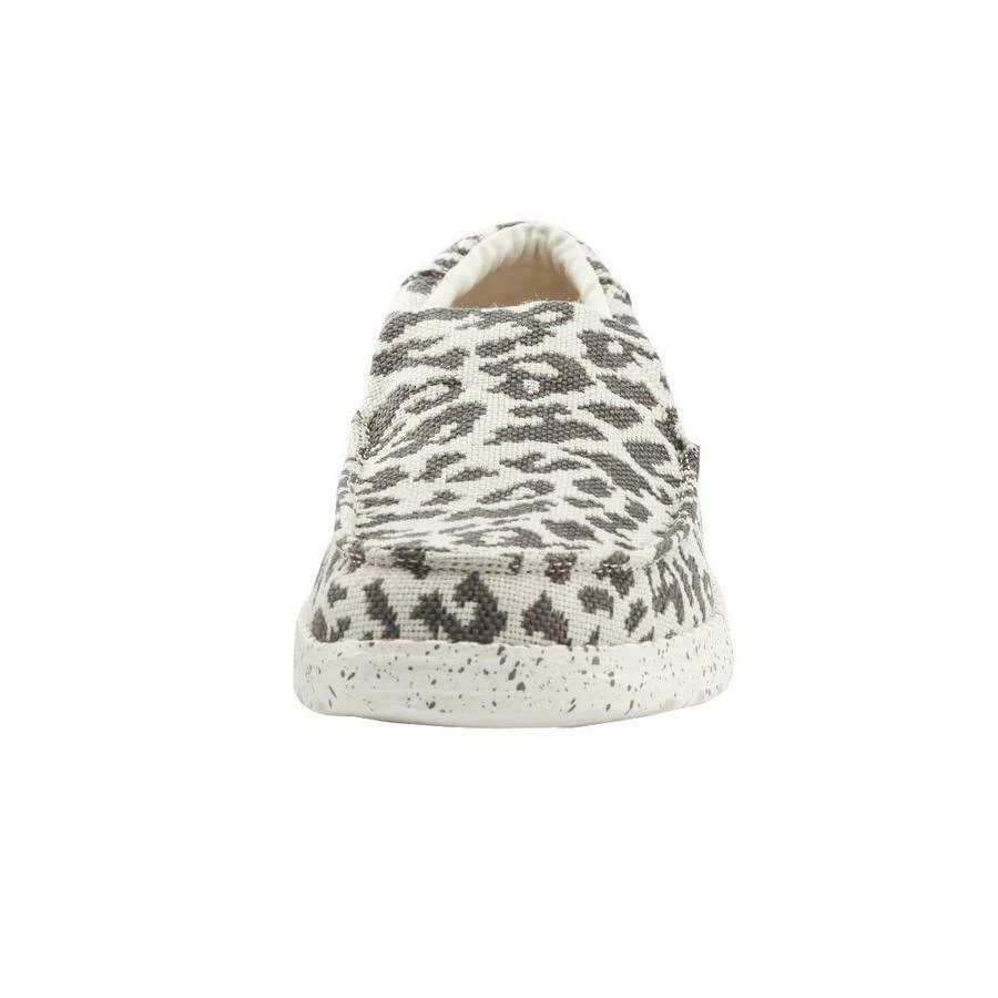 Hey Dude Ladies Misty Woven Cheetah Grey Shoes 140013091 - Image 3