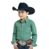 Panhandle Children's Vintage Print Rough Stock Button Shirt R2S3190