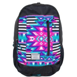 Hooey "Rockstar" Black Body And Multi Color Logo Backpack BP036BK