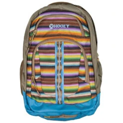 Hooey Honey Tan Boxy With Serape Print Backpack BP038SP