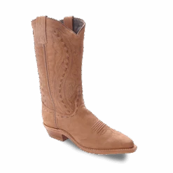 Abilene Ladies Brown Nubuck Cowhide Western Boots 9021