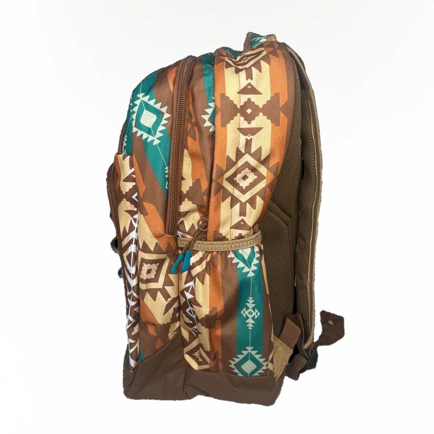 Hooey® "Ox" Brown Aztec Pattern & Tan Accents Backpack BP044BRTN - Image 3