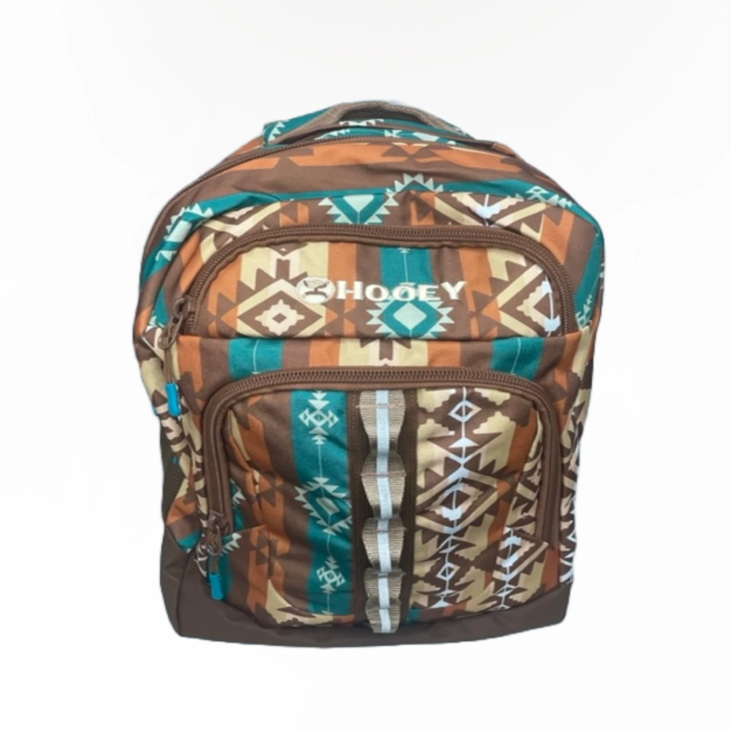 Hooey® "Ox" Brown Aztec Pattern & Tan Accents Backpack BP044BRTN