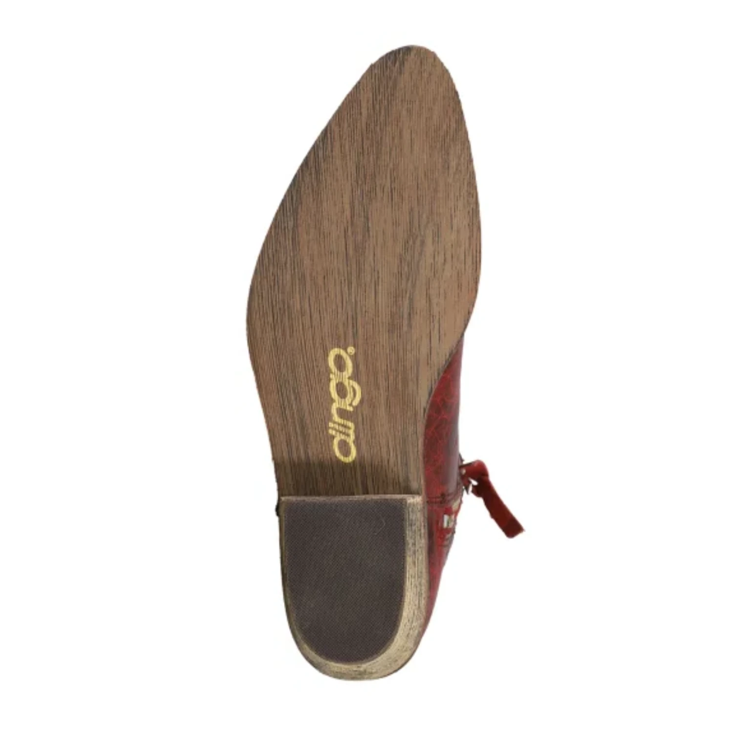 Dingo® Ladies Adobe Rose Red Western Zip Up Booties DI695 - Image 5