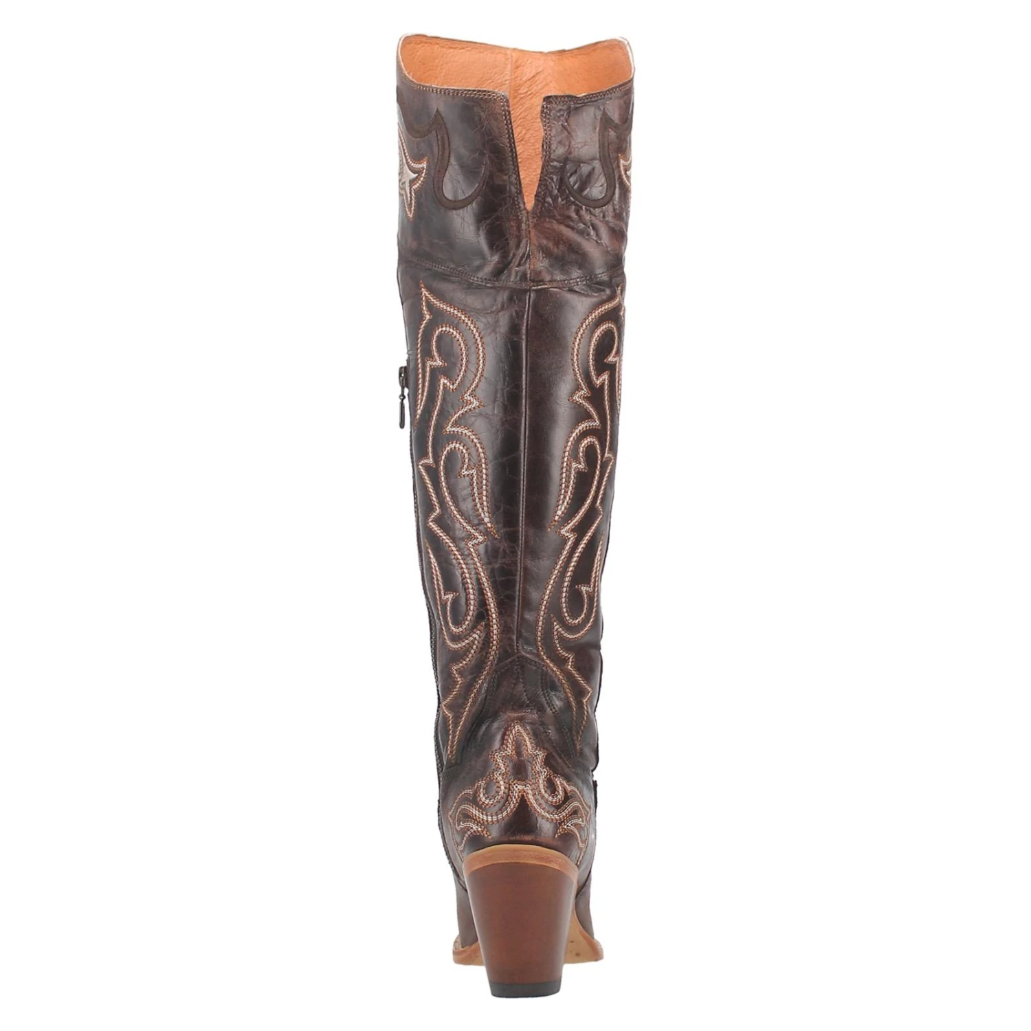 Dan Post® Ladies Kommotion Chocolate Snip Toe Tall Leather Boot DP4342 - Image 4