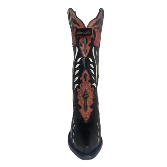 Dan Post® Ladies Alyssia Distressed Floral Black Snip Toe Boots DP4350 - Image 4