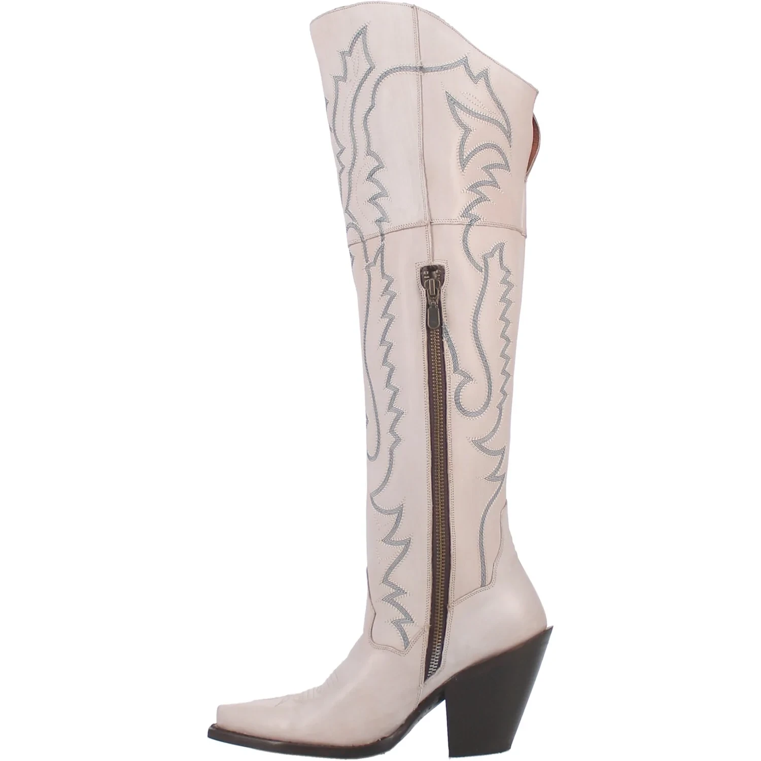 Dan Post® Ladies Loverly White Snip Toe Tall Leather Boots DP4377 - Image 4