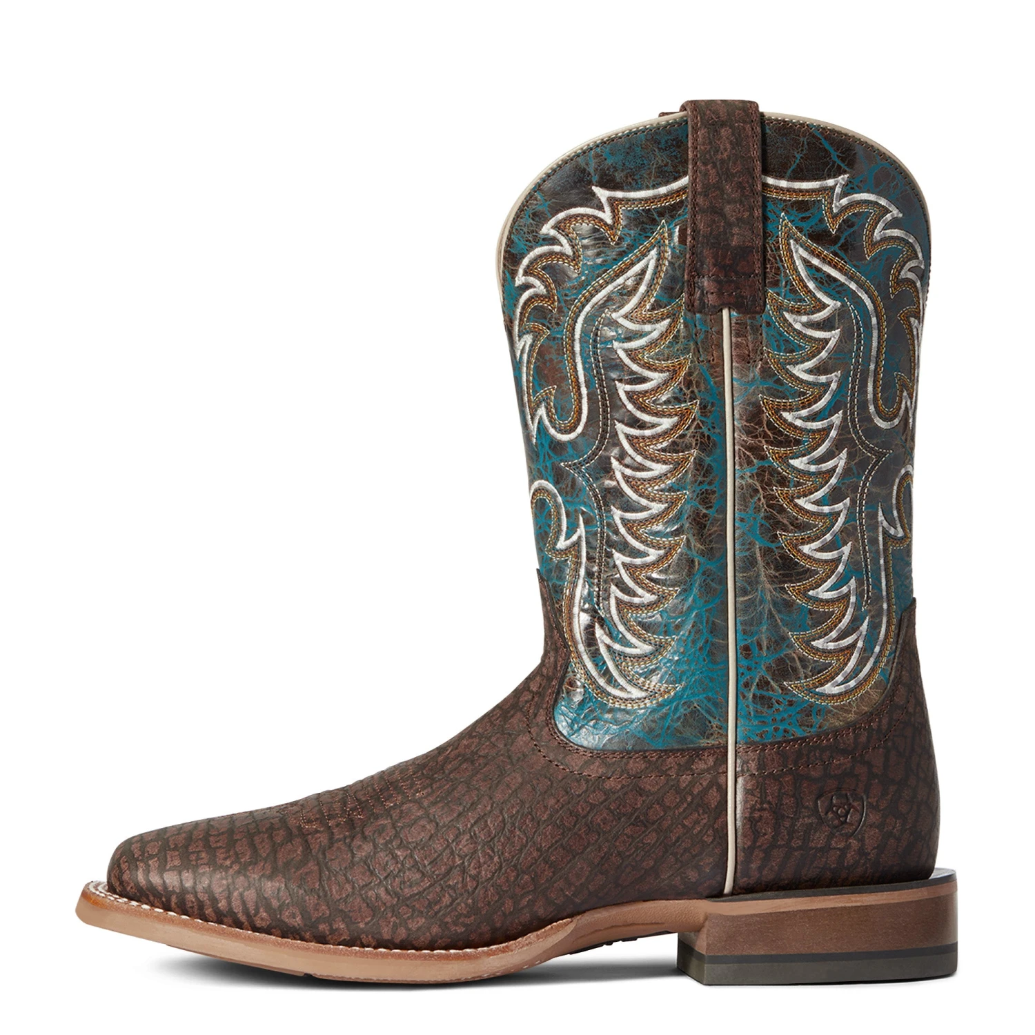 Ariat Men's Stinger Hippo Print & Treacherous Blue Boots 10038504 - Image 3
