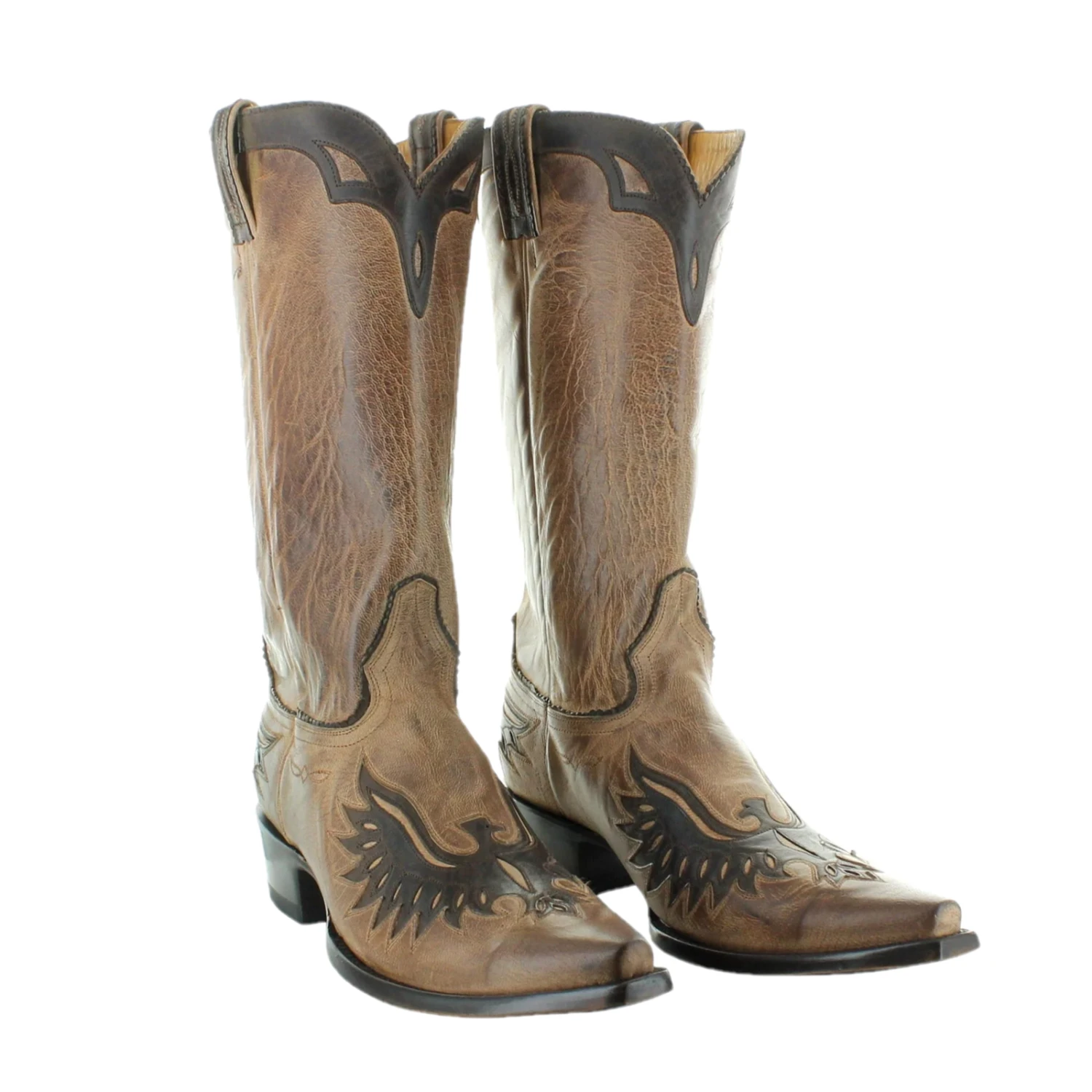Old Gringo® Men's Eagle Inlay Tan Western Boots M535-47 - Image 3