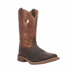 Laredo® Men's Ripley Square Toe Dark Brown & Tan Boots 7981-BN56