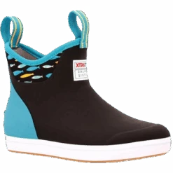 Xtratuf Ladies Salmon Sister 6" Black Ankle Deck Boots XWAB0TS