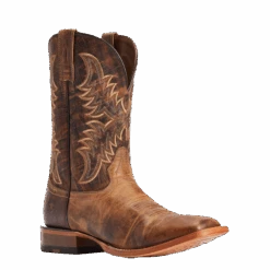 Ariat® Men's Point Ryder Tan & Burnt Brown Square Toe Boots 10042471