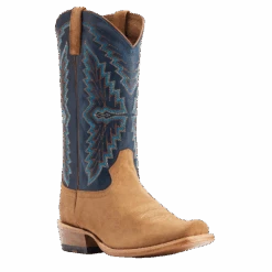 Ariat® Men'sFuturity Showman Dijon Roughout & NavyWestern Boots 10044499