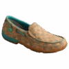 Twisted X Ladies Tan & Turquoise Slip On Driving Mocs WDMS022
