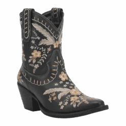 Dingo Ladies Primrose Floral Embroidery Black Western Boots DI748-BLK