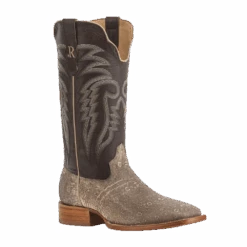 R. Watson Men's Natural Ring Lizard Square Toe Boots RW7900-2