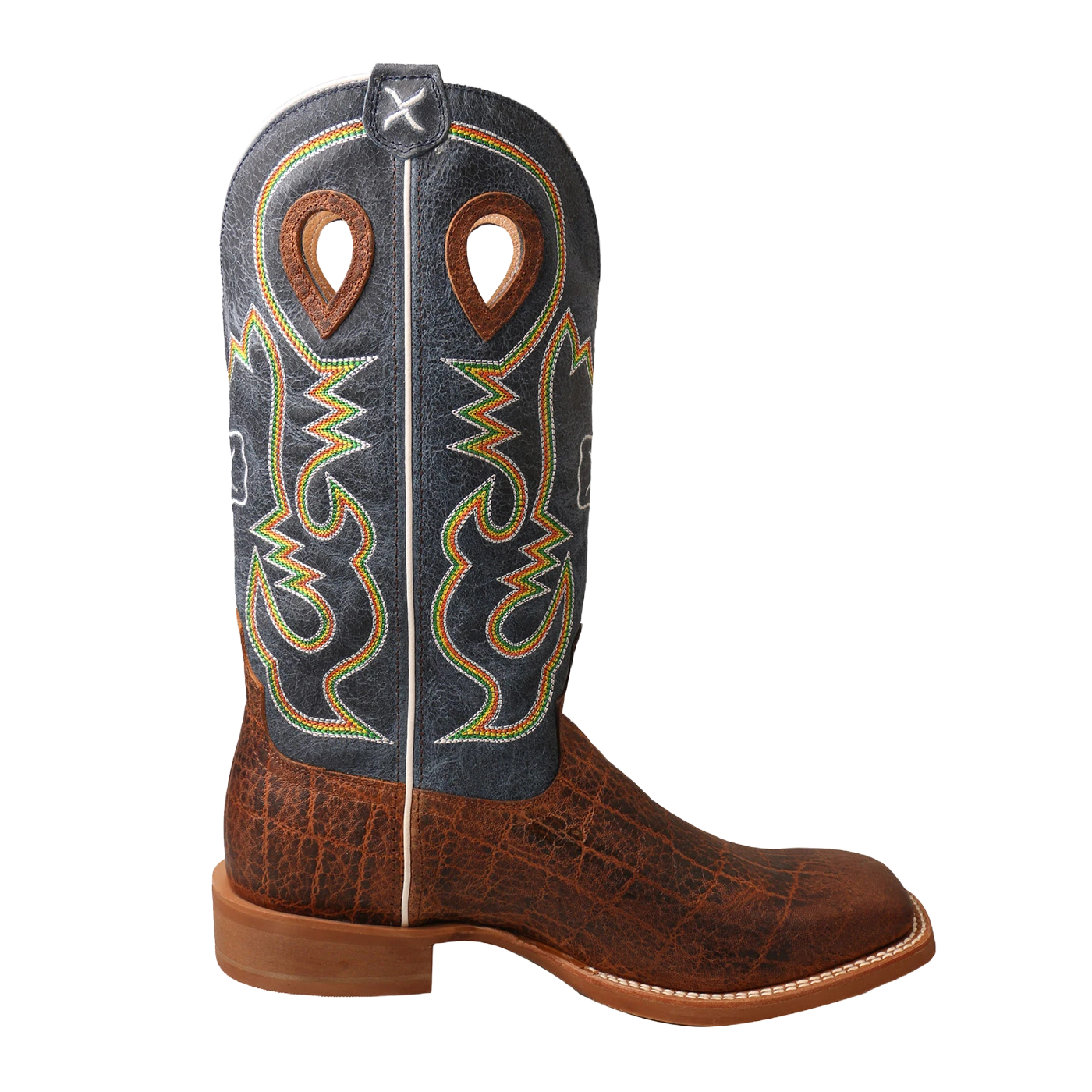 Twisted X Men's Ruff Stock 14" Elephant Print Square Toe Boots MRS0057 - Image 2