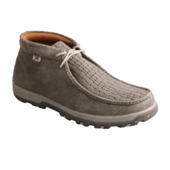 Twisted X® Men's Chukka Driving Moc Grey Pull On Shoes MXC0015