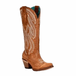 Corral Boots Corral Ladies Embroidery Golden Brown Western Tall Boots A4216