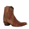 Corral Boots Corral® Ladies Embroidered Sand Brown Ankle Booties L5703