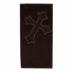 Ariat Boy's Diagonal Cross Rodeo Brown Wallet A3551402