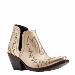 Ariat® Ladies Dixon Gold Buckle Western Booties 10042458