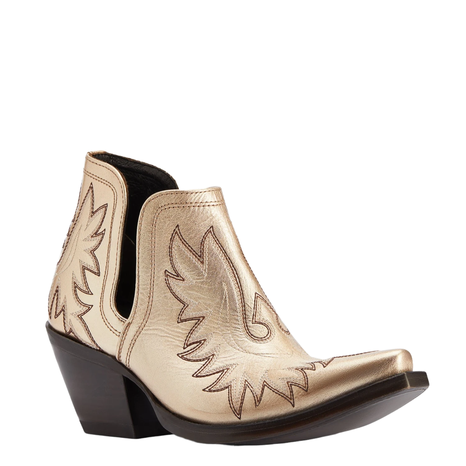 Ariat® Ladies Dixon Gold Buckle Western Booties 10042458