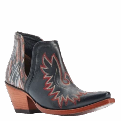 Ariat® Ladies Dixon Chimayo New Mexico Roja Black Booties 10042580