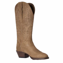 Ariat Ladies Heritage Tan Bomber Elastic Wide Calf Boots 10038337