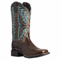 Ariat Ladies Lonestar Chocolate Chip An Leopard Print Boot 10038276