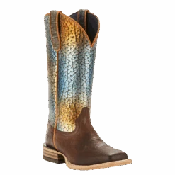 Ariat Ladies Tobacco Toffee & Rainbow Fish Gringa Boot 10025054