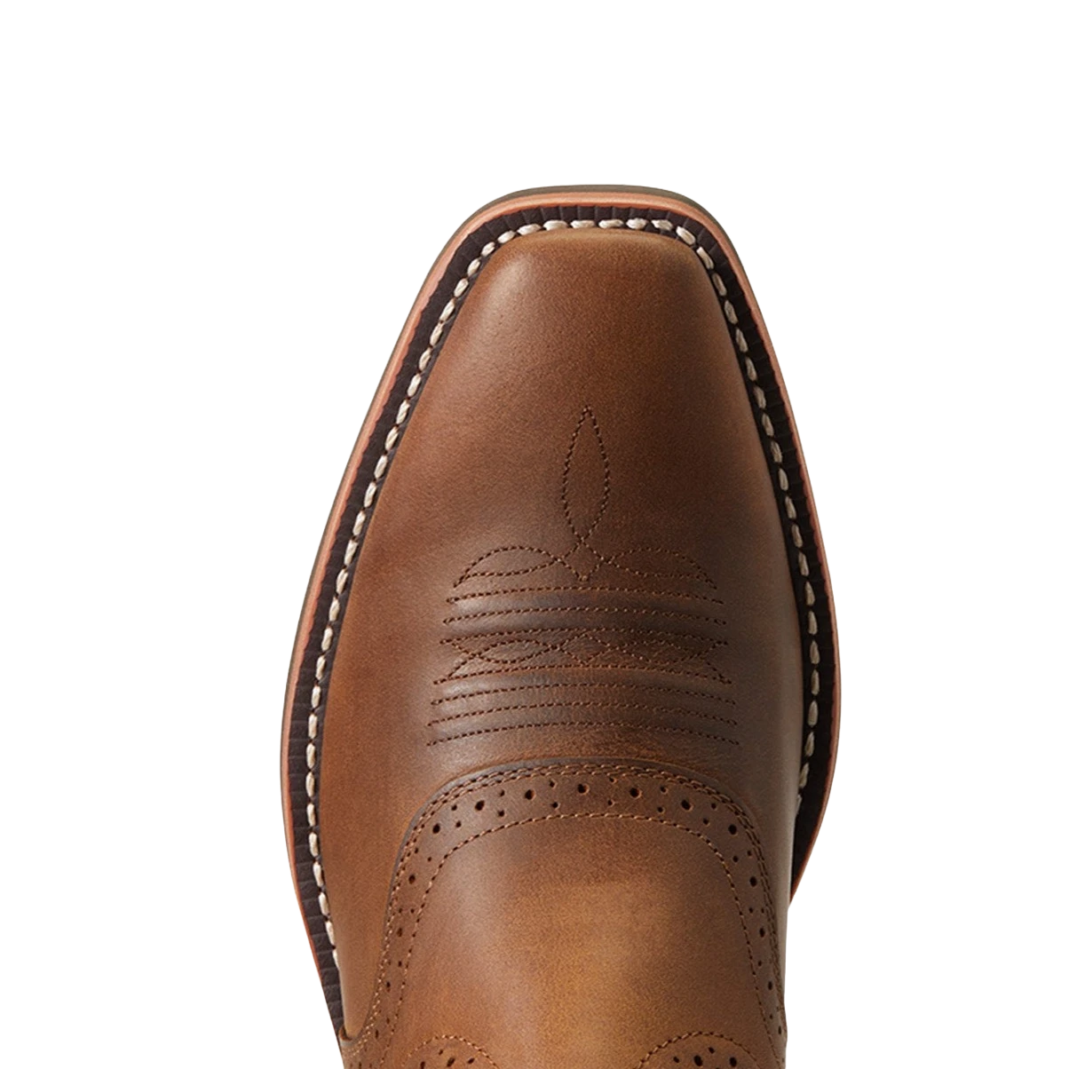 Ariat Men's Roughstock Patriot Distressed Brown Square Toe Boots 10040348 - Image 2