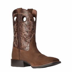 Ariat Men's Sport Buckout Rough Ginger Rusted Iron Boots 10038502