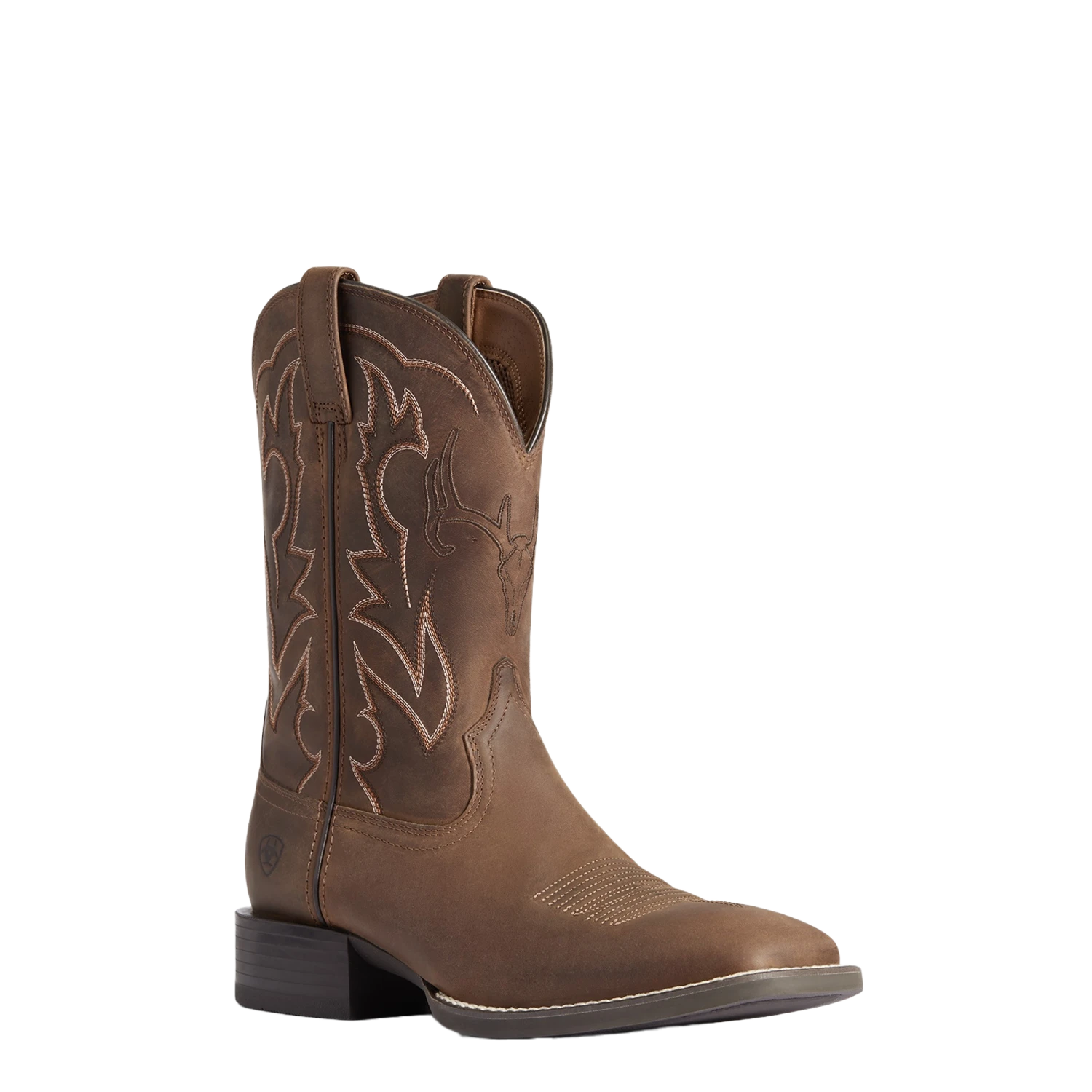 Ariat Men's Sport Outdoor Deer Skull Distressed Brown Boots 10038330