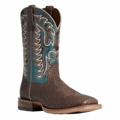 Ariat Men's Stinger Hippo Print & Treacherous Blue Boots 10038504
