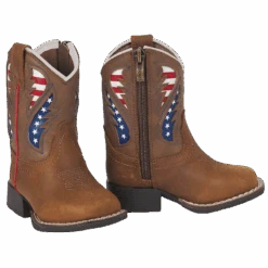 Ariat Toddler Lil' Stomper George Western Brown Boot A441002702