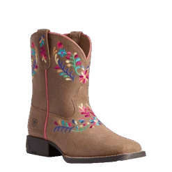 Ariat Youth Girl's Wild Flower Canyon Tan Boots 10038442