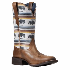 Ariat® Ladies Circuit Savanna Ash Brown Square Toe Boots 10040423