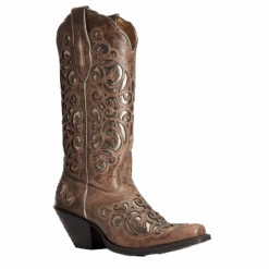 Ariat® Ladies Crackled Taupe & Gunmetal Divine Boots 10034110