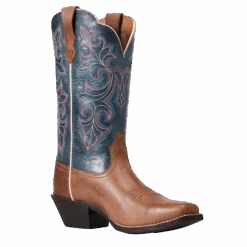 Ariat® Ladies Round Up Storming Brown Square Toe Boots 10040446